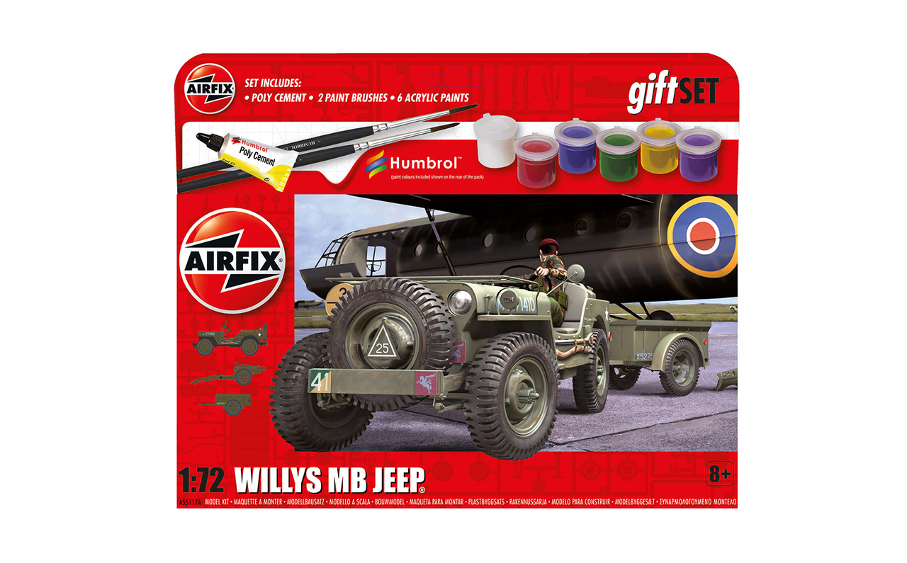 Airfix A55117 1:72 Willys MB Jeep starter kit