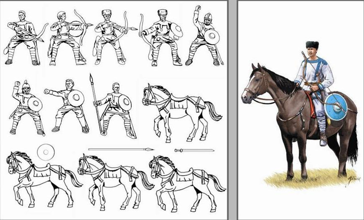 HaT 8188 Late Roman Cavalry 1:72 Scale Figures