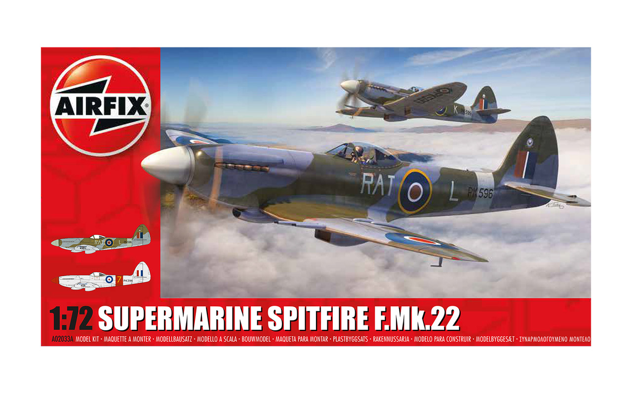 Airfix A02033A 1:72 Supermarine Spitfire F.Mk.22