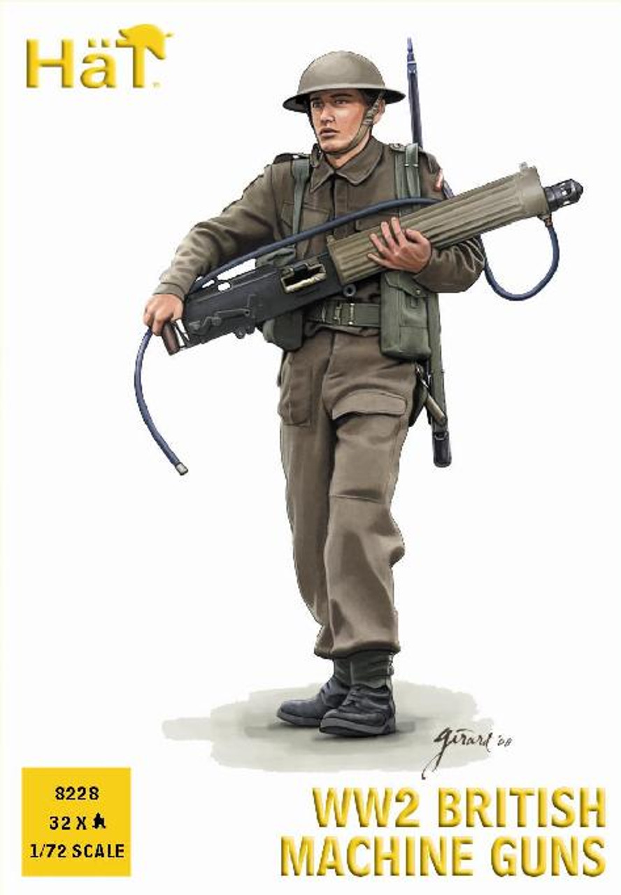 HaT 8228 WW2 British Machine Guns 1:72 Scale Figures