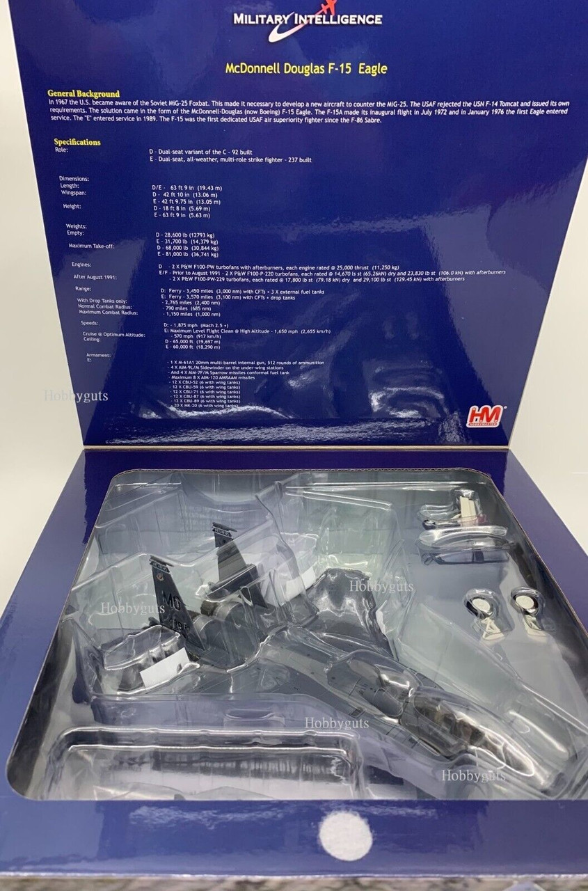 Hobby Master 1:72 diecast McDonnell Douglas F-15 Eagle (Boeing F