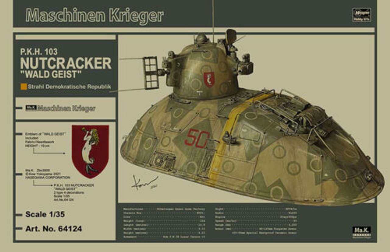 Hasegawa 64124 1/35th Maschinen Krieger P.K.H. 103 Nutcracker "Wald Geist"