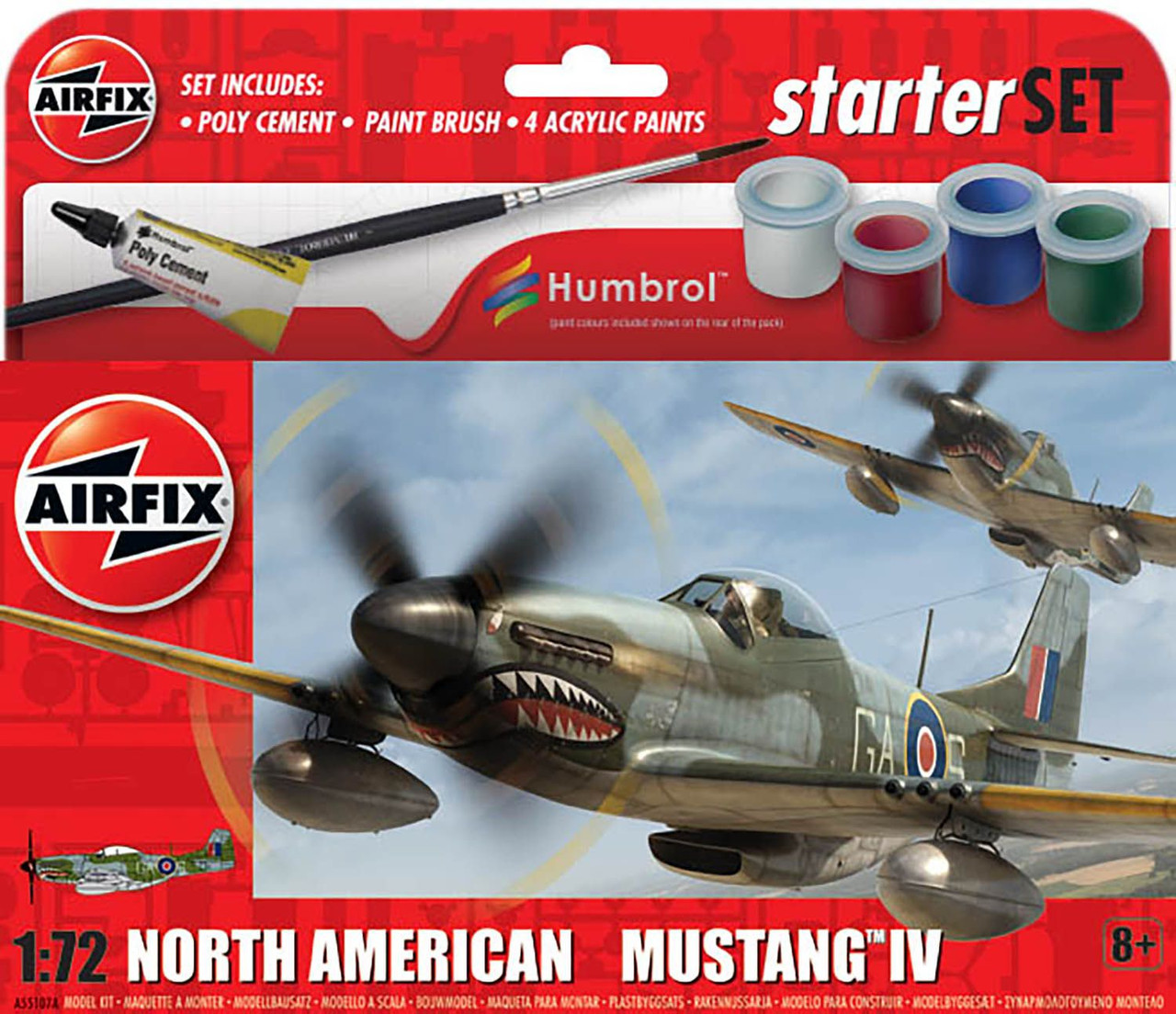 Airfix A55107A Hanging Gift Set - 1:72 North American Mustang MkIV