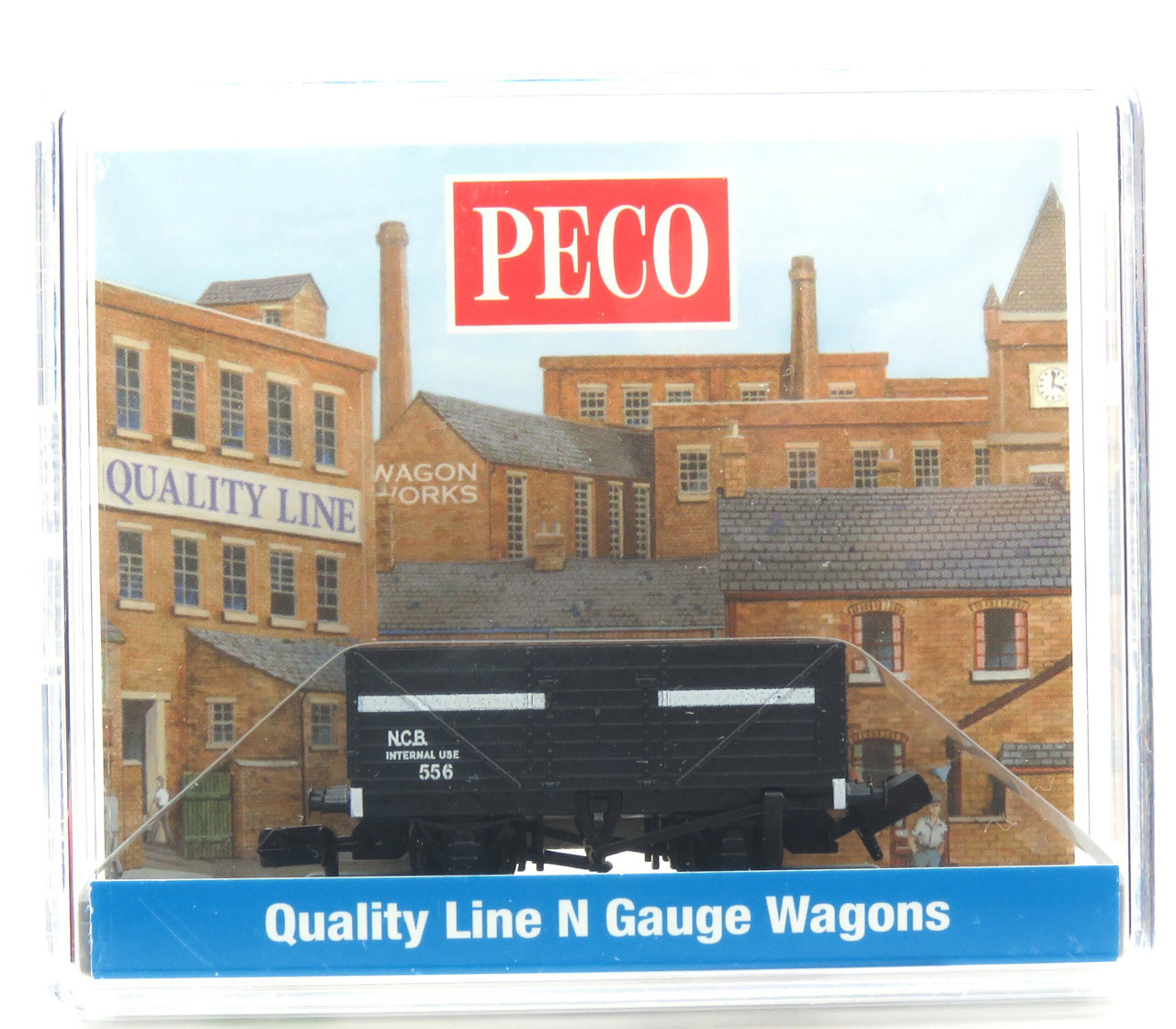 Peco NR-7005P N RTR 9ft 7 plank open wagon - NCB - Black