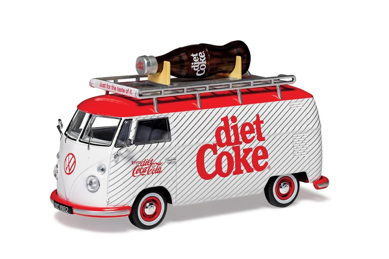 Corgi CC02747 Coca-Cola Volkswagen Campervan Type 2 (T1) Split Screen - Giant Diet Coke Bottle