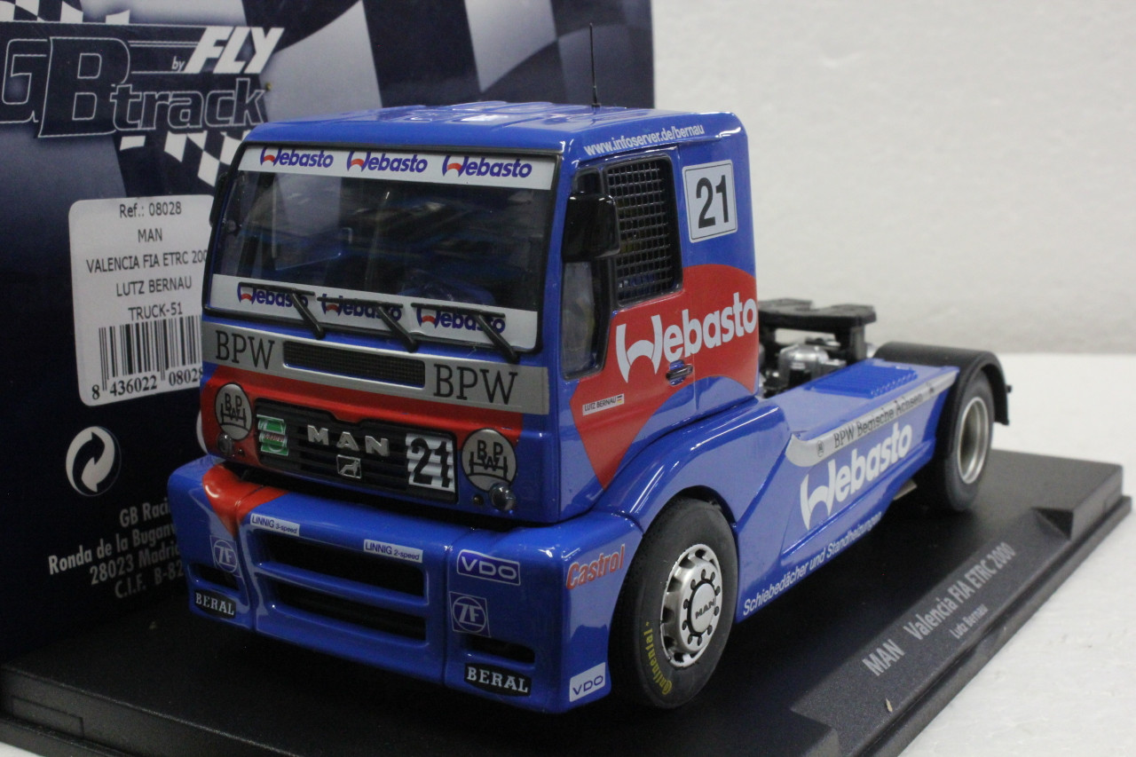 FLY 08028 1:32 MAN Valencia FIA ETRC 2000 slot lorry