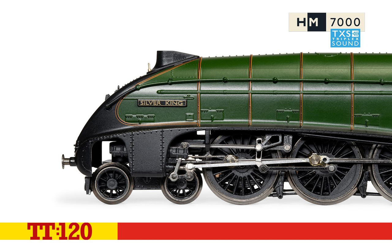 Hornby TT3008TXSM TT:120 BR Class A4 4-6-2 60016 'Silver King' - Era 4 (Sound fitted)