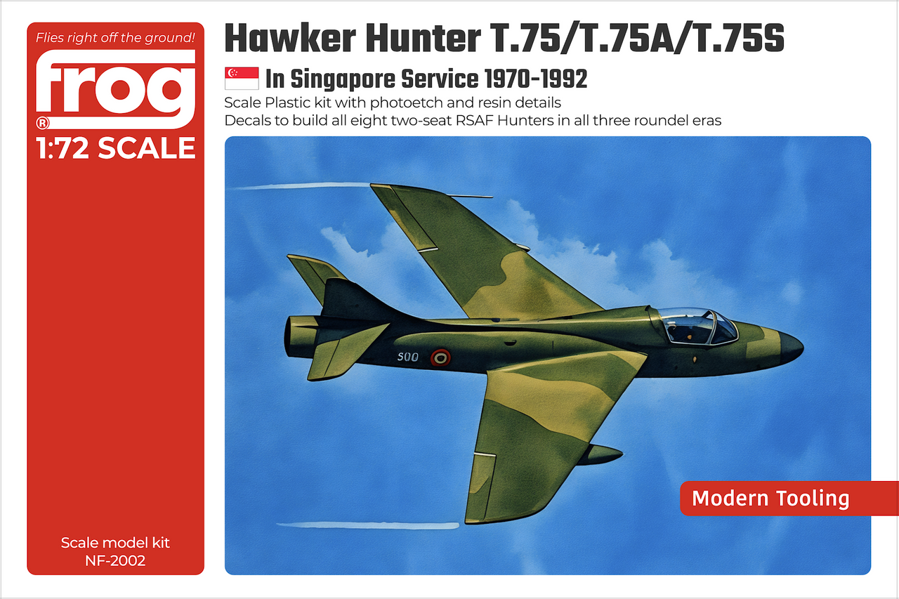 FROG NF-2002 1:72 RSAF Hawker Hunter T75