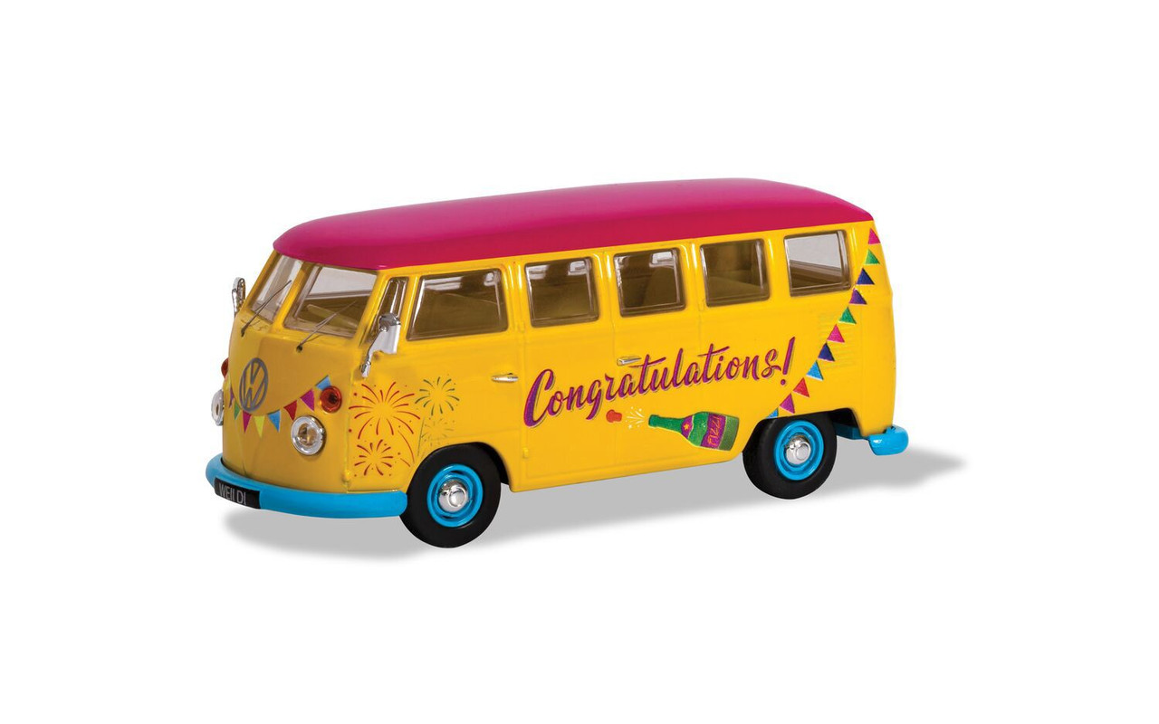 Corgi CC02736 Let's Celebrate Volkswagen Campervan "Congratulations"