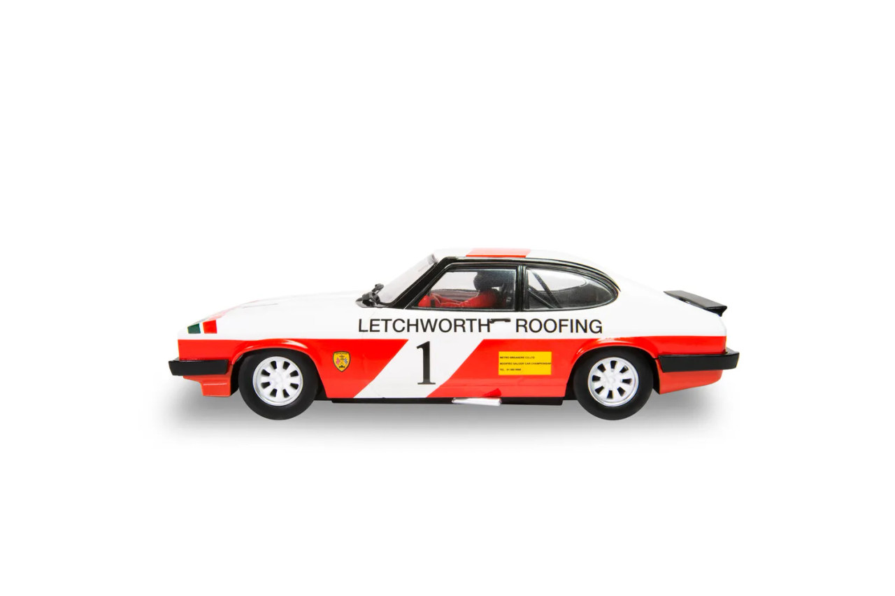 Scalextric C4371 2023 Club Car Ford Capri MkIII Skid Scarborough - Castrol