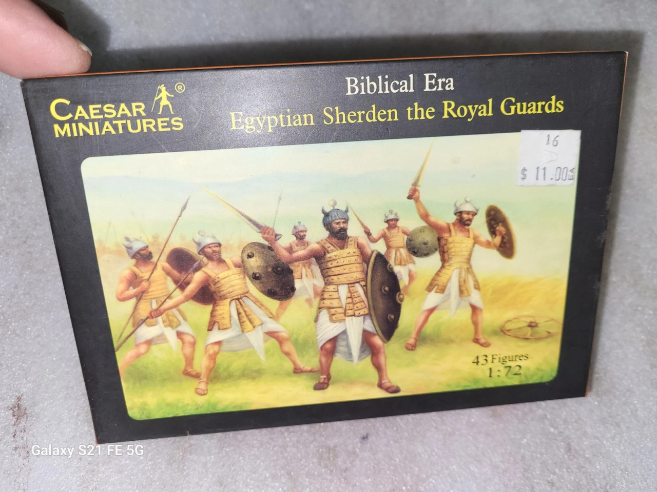Caeser Miniature History050 1:72 Biblical Era Egyptian Sherden the Royal Guards