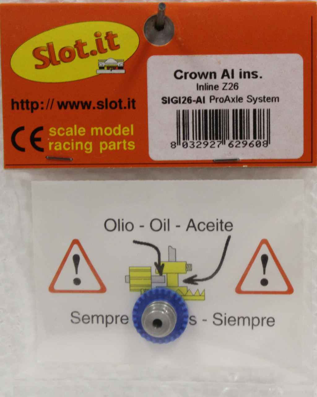 Slot.it Crown AI ins Inline Z26 G126-AI ProAxle System