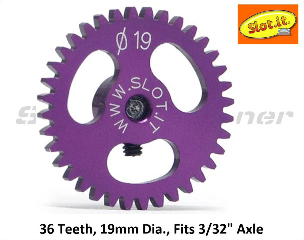 Slot.it Light Ergal spur gear Sidewinder Z36 GS1936 D19