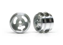 Slot.it Aluminium 15x8 Short hug light wheels M2 grub, silver (2x), 1.2g PA49-Alf ProAxle System