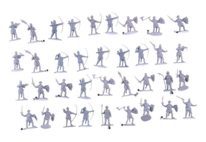 Caesar Miniatures History088 1:72 European Medieval Foot Soldiers and Archers (15th century)