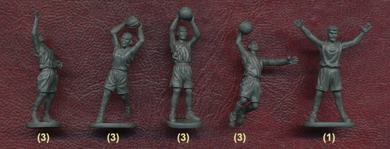 Caesar Miniatures 1:72 Sportsman Set II basketball players