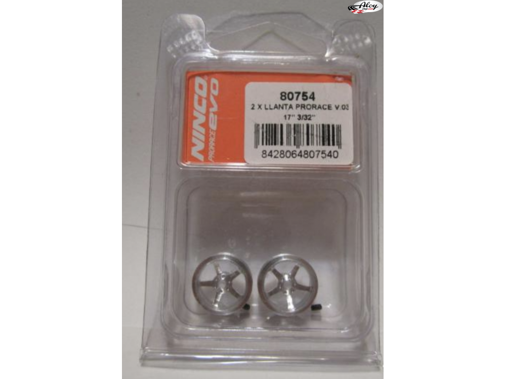 Ninco 80754 2 x Llanta Prorace V.03 17" 3/32"