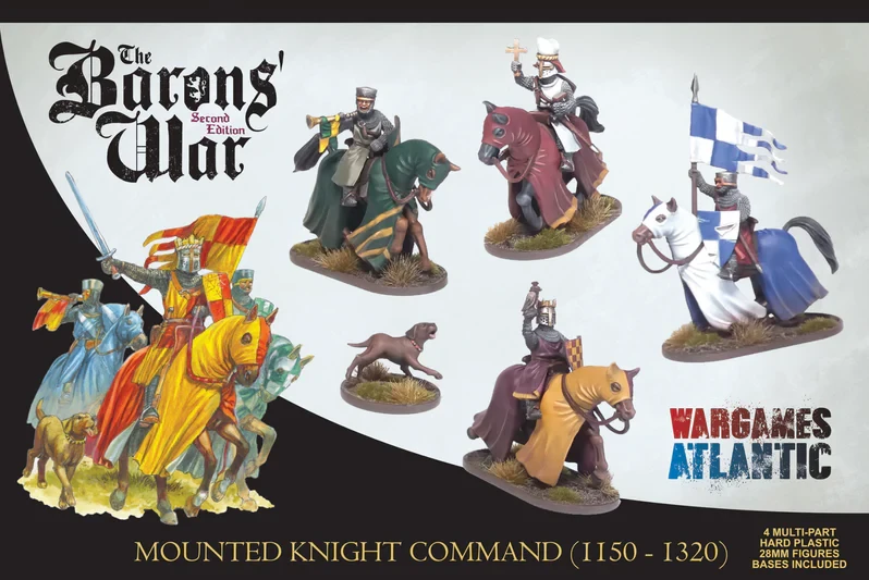 Wargames Atlantic 28mm The Baron's War Mounted Serjeants (1150 - 1320)