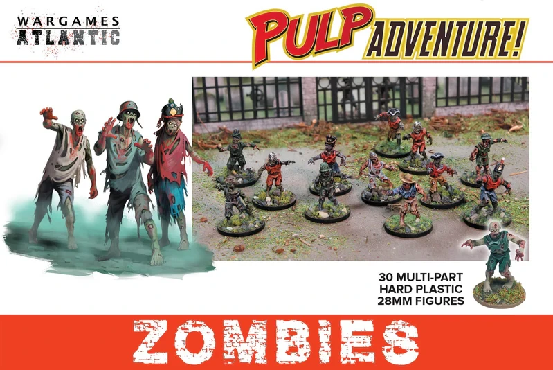 Wargames Atlantic 28mm Pulp Adventure Zombies