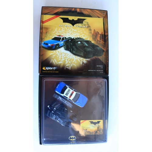 Scalextric C2669A Batman Begins / Limited Edition Batmobile & Gotham City Police Car