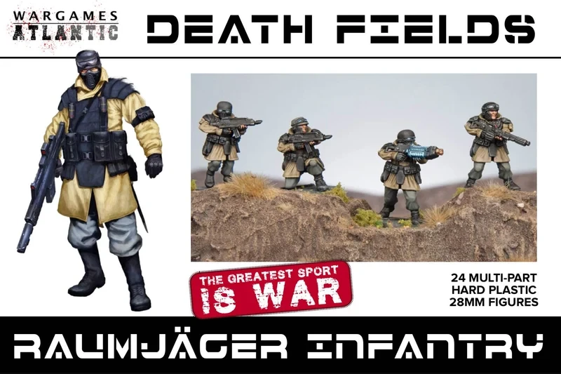 Wargames Atlantic WAADF001 Death Fields  28mm Raumjager Infantry