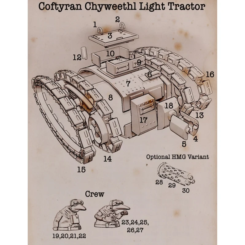 Wargames Atlantic The Quar's War Coftyran Chyweethl Tractor