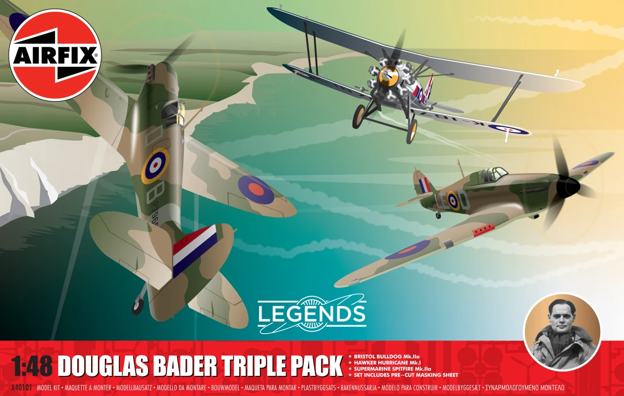 Airfix A40101 Legends - Douglas Bader - Triple Pack 1:48