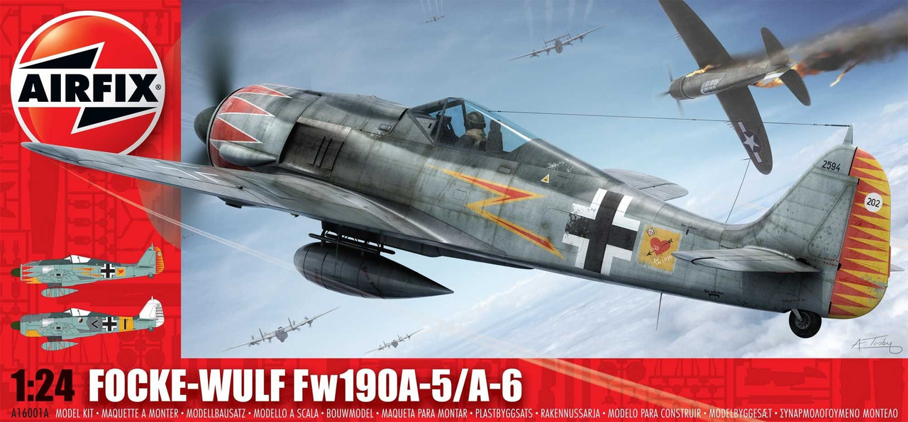 Airfix A16001a Focke Wulf Fw190a 5 A 6 1 24 Scale Model Kit