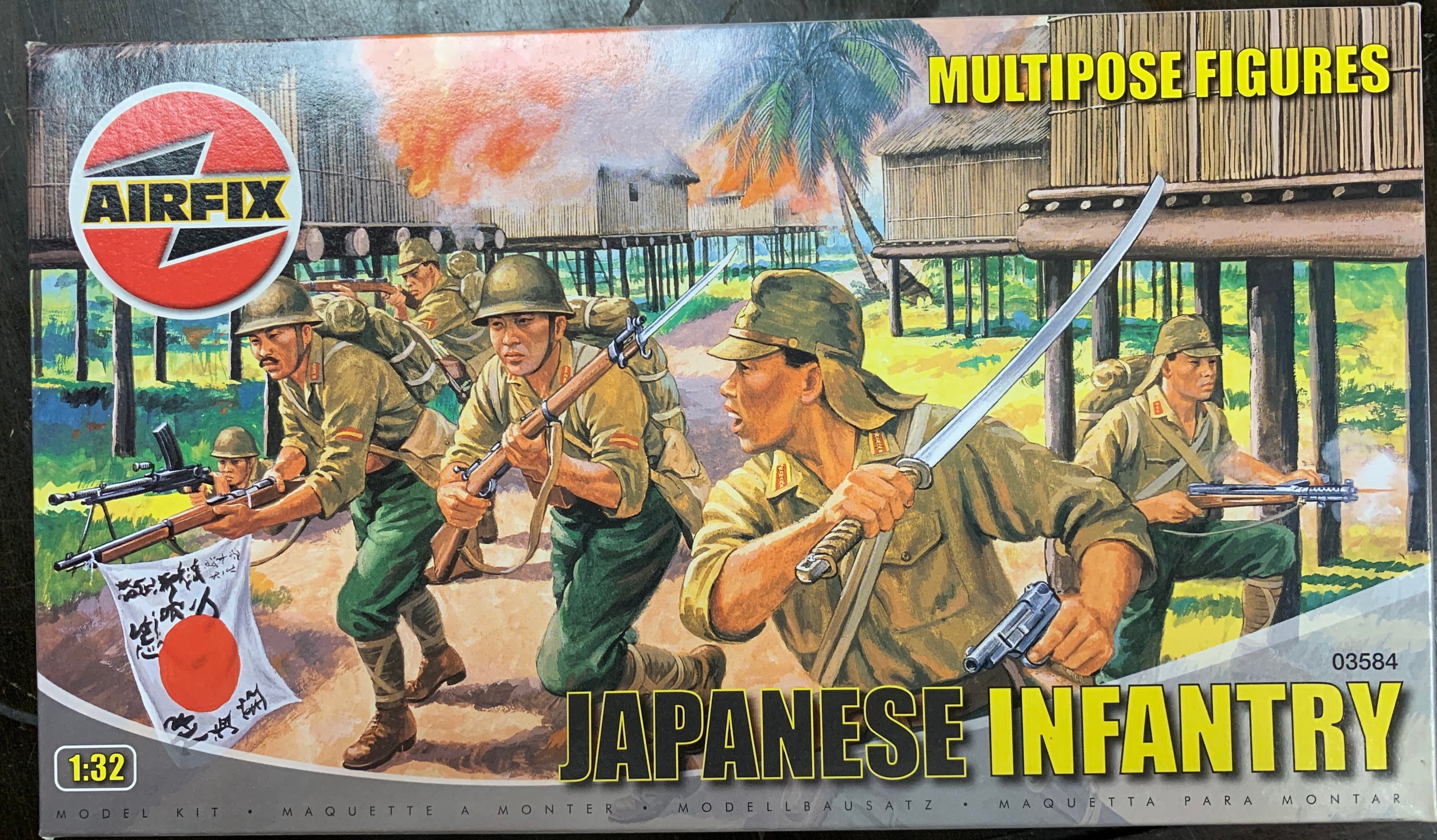 Airfix A03584 Japanese Infantry Multipose Figures 1:32 Scale Model Kit