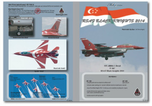 MILIVERSE MV-48004-1 RSAF F-16C RSAF Black Knights 2014 1:48 Decals