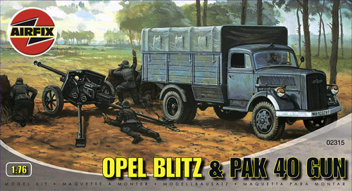 Airfix A02315 Opel Blitz & Pak 40 Gun 1:76 Scale