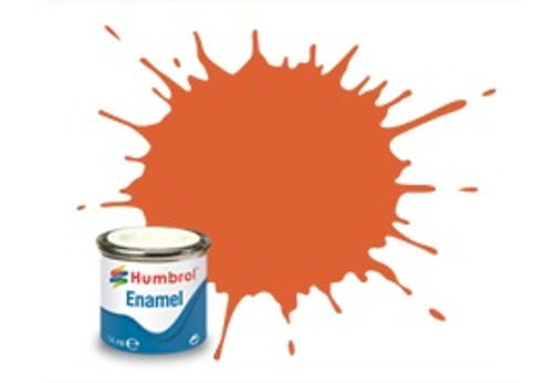 Humbrol Enamel Paint 82 Orange Lining Matt 14ml