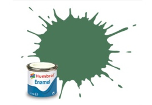 Humbrol Enamel Paint 101 Mid Green Matt 14ml