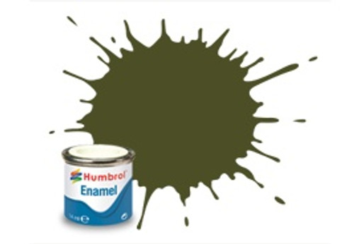 Humbrol Enamel Paint 155 Olive Drab Matt 14ml