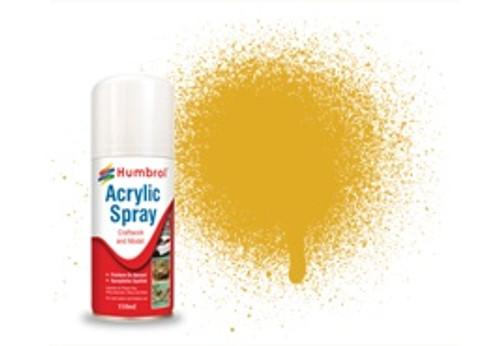 Humbrol Acrylic Spray Paint 16 Gold Metallic 150ml