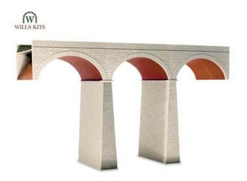 Wills Kits Scenic Series SS80 Three Arch Viaduct O