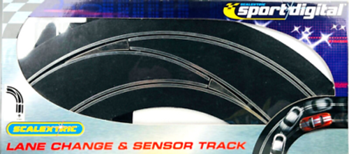 Scalextric C7009 Digital Lane Change & Sensor Track Pack (In to Out left hand)