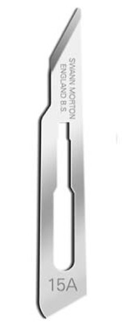 Swann-Morton 0120 No. 15A Surgical Blades Carbon Steel Non Sterile x 5