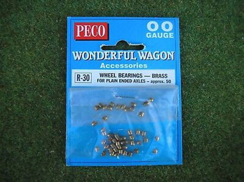 Peco R-30 Wonderful Wagon Bearings, brass (for use with R-18) approx. 50 OO Gauge Rail Accessories