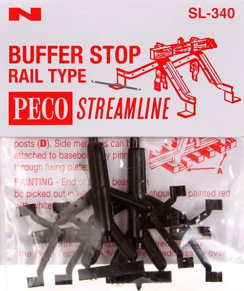 Peco SL-340 Track Accessories Buffer Stop, rail bu