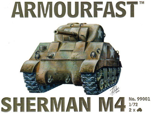  Armourfast 99001 Sherman M4 1:72 Scale Model Kit (AF99001)