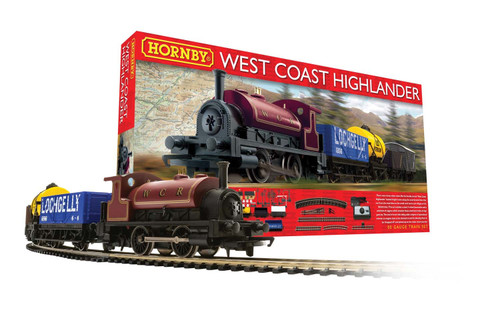 the blue highlander hornby train set