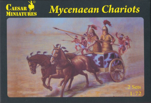 Caesar Miniatures H021 Mycenaean Chariots Figures 1:72 Scale
