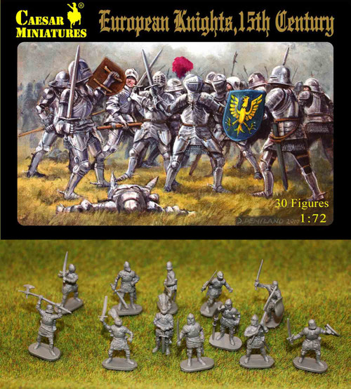 Caesar Miniatures H091 European Knights, 15th Century Figures 1:72 Scale