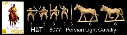 HaT 8077 Persian Light Cavalry 1:72 Scale Figures