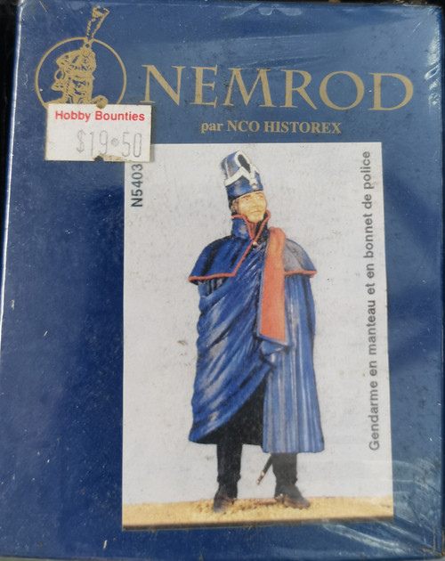 Historex Nemrod N54031 Gendarme in Cloak Police Bonett 54mm Figure