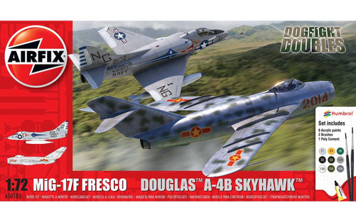 Airfix A50185 Mig 17 & Douglas Skyhawk Dogfight Double 1:72 Scale Model Kit