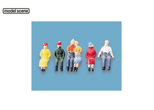 HO Preiser 36 UNPAINTED Seated Bus And Train Passenger Figures KIT - Foto 9