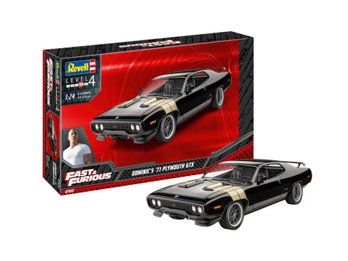 Revell 1:24 Fast & Furious Dominic's 71 {;ymouth GTX car Revell 1:24 Fast & Furious Dominic's 71 {;ymouth GTX car