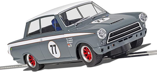 Scalextric C4177 Ford Lotus Cortina - JRT - Howard Donald & Andrew Jordan No. 77